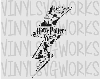 Download Items similar to Harry Potter lightning bolt, glasses ...