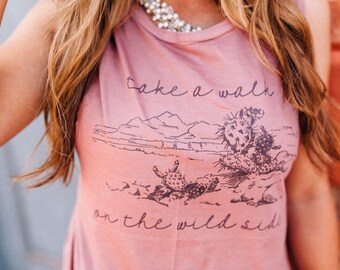 Cactus Shirt, Cactus Tank Top, Bohemian Tank Top, Desert Tank Top, Western Tank Top, Good Vibes Tank Top, Gypsy Shirt, Gypsy Tank Top,