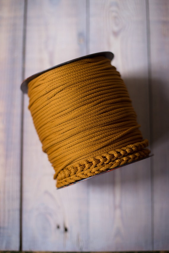 GOLDENROD rope cord, chunky yarn, colored rope, diy crafts, craft supplies, diy projects, rope yarn, polyester cord, rope cord. #53