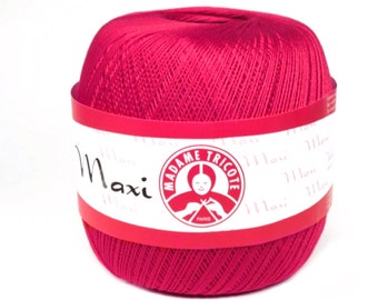 Madame Tricote MAXI cotton yarn crochet cotton yarn melange yarn summer yarn color choice hand knit yarn Mercerized Cotton multicolor yarn