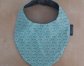 Mint green bandana bib