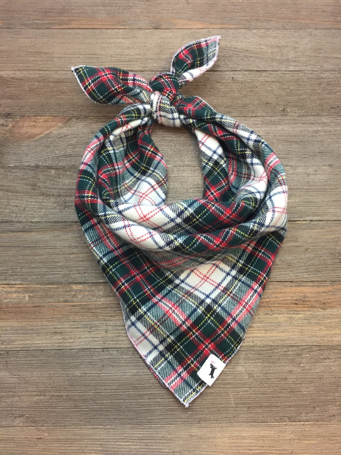 Plaid Dog Bandana Buddy Plaid Dog Bandana Dog by sillydogpetstore