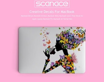 Macbook Decals Macbook Stickers Macbook Skins Macbook Cover Vinyl Decal for Apple Laptop Macbook Pro Macbook Air Beautiful faery