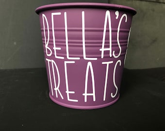 Personalized Dog Treat Container