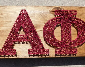 Alpha Phi String Art - 12x5.5 in