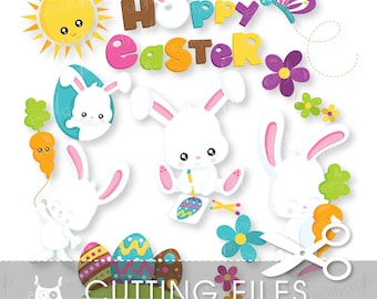 Easter cutting files, svg, dxf, pdf, eps included - cutting files for cricut and cameo - Cutting Files SVG - CT948