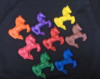 Horse Crayons Party Favors (10 bags)- Horse birthday-
