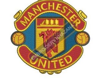 Manchester Football Club logo machine embroidery design instant download