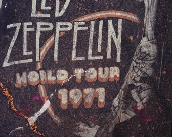 led zeppelin world tour 1971 t shirt