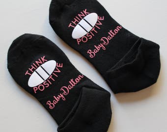 Think Positive Infertility Socks- IUI Clothing, IVF Clothing