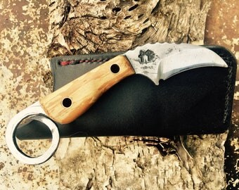 The Mad Bear Claw | Blacksmith Knife | Hook Knife | Hand Forged Knife | Pocket Knife