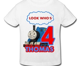 Thomas Train Birthday Shirt - Personalized Birthday T- shirtBirthday 1st, 2nd, 3rd, 4th, 5th Birthday - Fast Shipping!