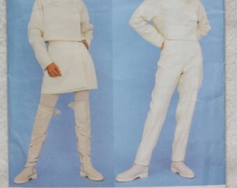 Size 12-14-16 Vintage Vogue Paris Original Sewing Pattern 1484 Montana Jacket Skirt Pants Bust 34"-38"