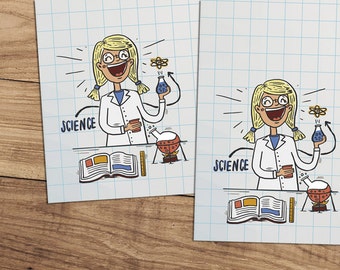 The Scientist - A5 Stationery - 12, 24 or 48 sheets