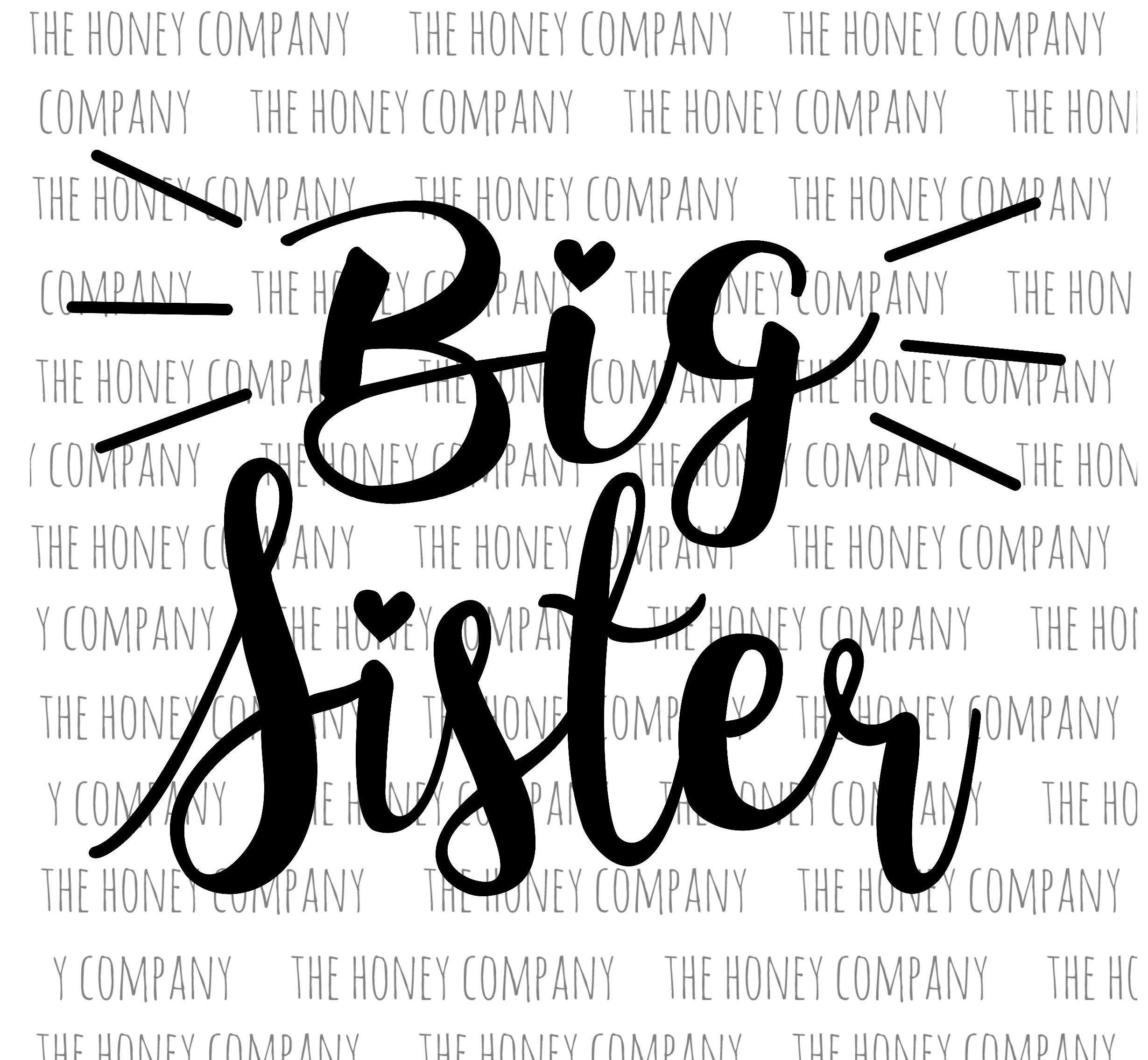 Download Big Sister SVG PNG DXF Instant Download Silhouette Cricut Cut