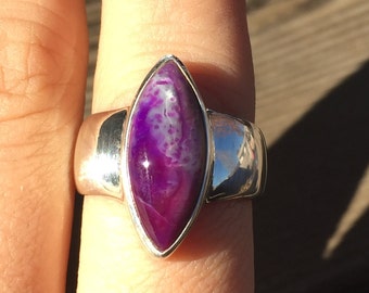 Sugilite Ring - US Size 8.75 - Sterling Silver Jewelry