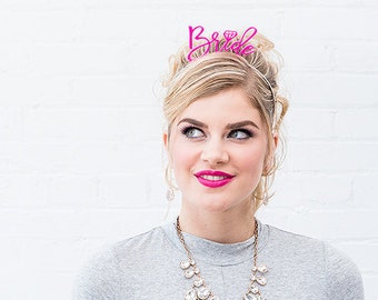 Bachelorette Party Headband Bride Headband Bridal Shower Favors Bachelorette Favors Bridal Party Headbands Bride Tiara Bride Crown