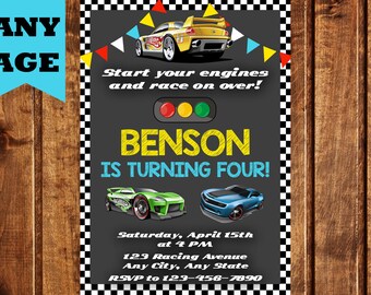 Hot Wheels Invitation-Hot Wheels Birthday-Hot Wheels Printable-Hot Wheels Chalkboard-Hot Wheels Party-Hot Wheels- Boys Birthday-Cars party