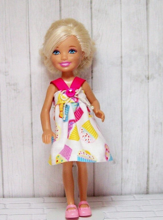 Handmade Chelsea doll clothes Chelsea dress cupcake party