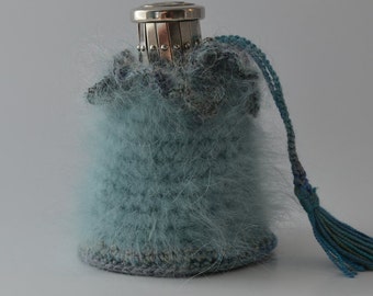 Mohair and silk change purse