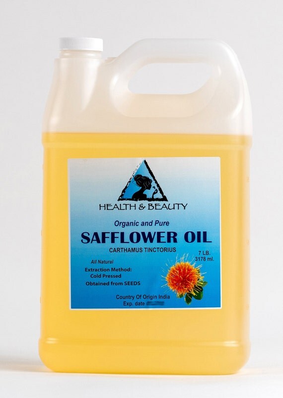 7 Lb 1 gal SAFFLOWER OIL ORGANIC Carrier Cold Pressed High