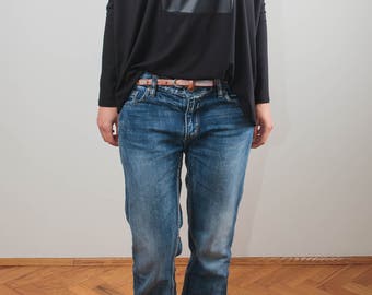 Black Tunic / Black Top / Oversize Tunic/ Woman black tunic