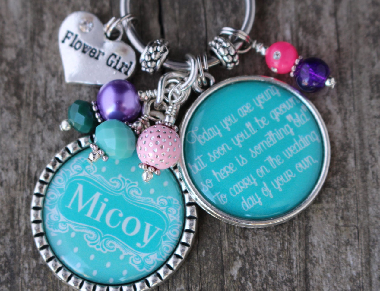 PERSONALIZED FLOWERGIRL GIFT Personalized Flower Girl Gift