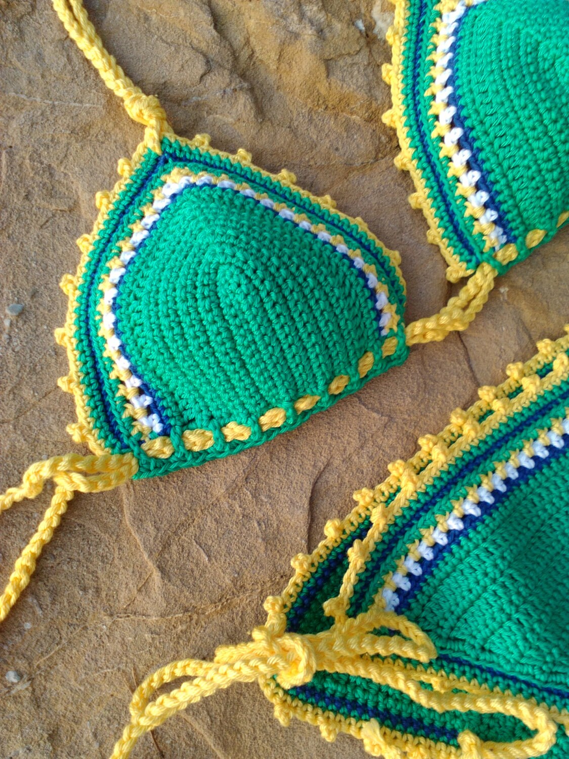 crochet bikini Viva Brazil Crochet Vintage bikini Crochet