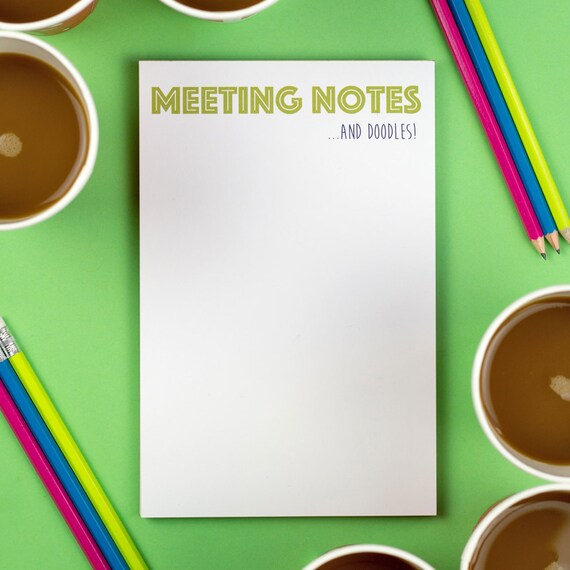 Meeting Notes Pad
