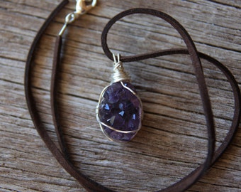 Raw Amethyst Necklace