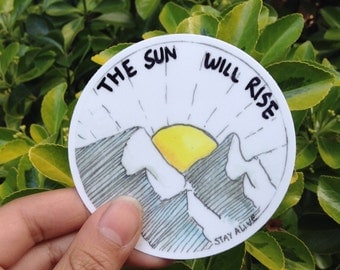 The Sun Will Rise vinyl/laptop sticker // twenty one pilots, laptop sticker, vinyl sticker, Twenty One Pilots, Truce Sticker, Vessel