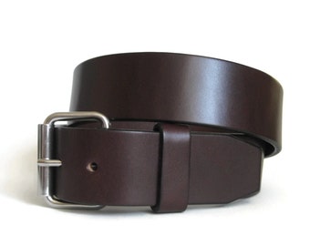 Brown leather suspenders | Etsy