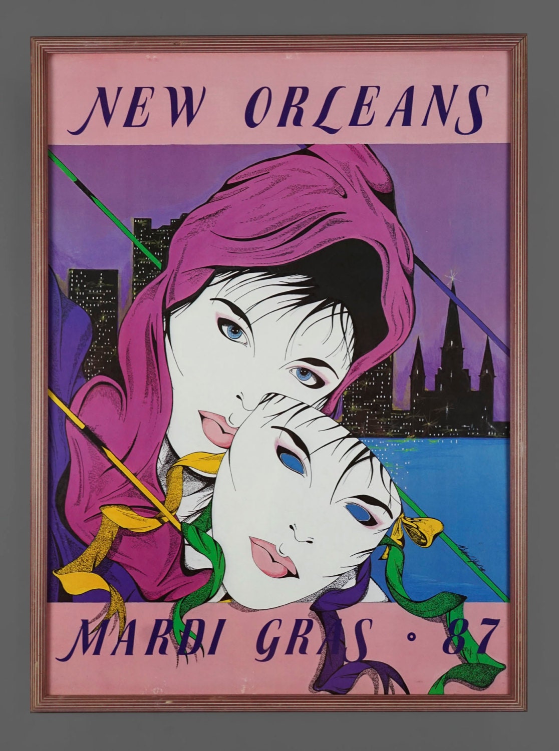 1987 mardi gras poster