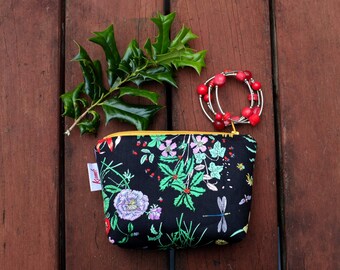 Makeup Bag Camera Bag Cosmetic Bag Gift Ideas Gift Under 20 Toiletry Bag Make Up Pouch Zipper Pouch Pencil Case Instax Floral Large Pouch