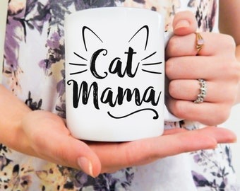 Cat Mama | Cat Mug, Cat Lover, Funny Cat Mug, Crazy Cat Lady, Cat Mom Mug, Crazy Cat Mom, Cat Owner Gift, Cat Obsessed, Kitty Mug
