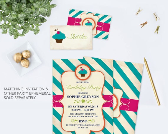 buffet card template