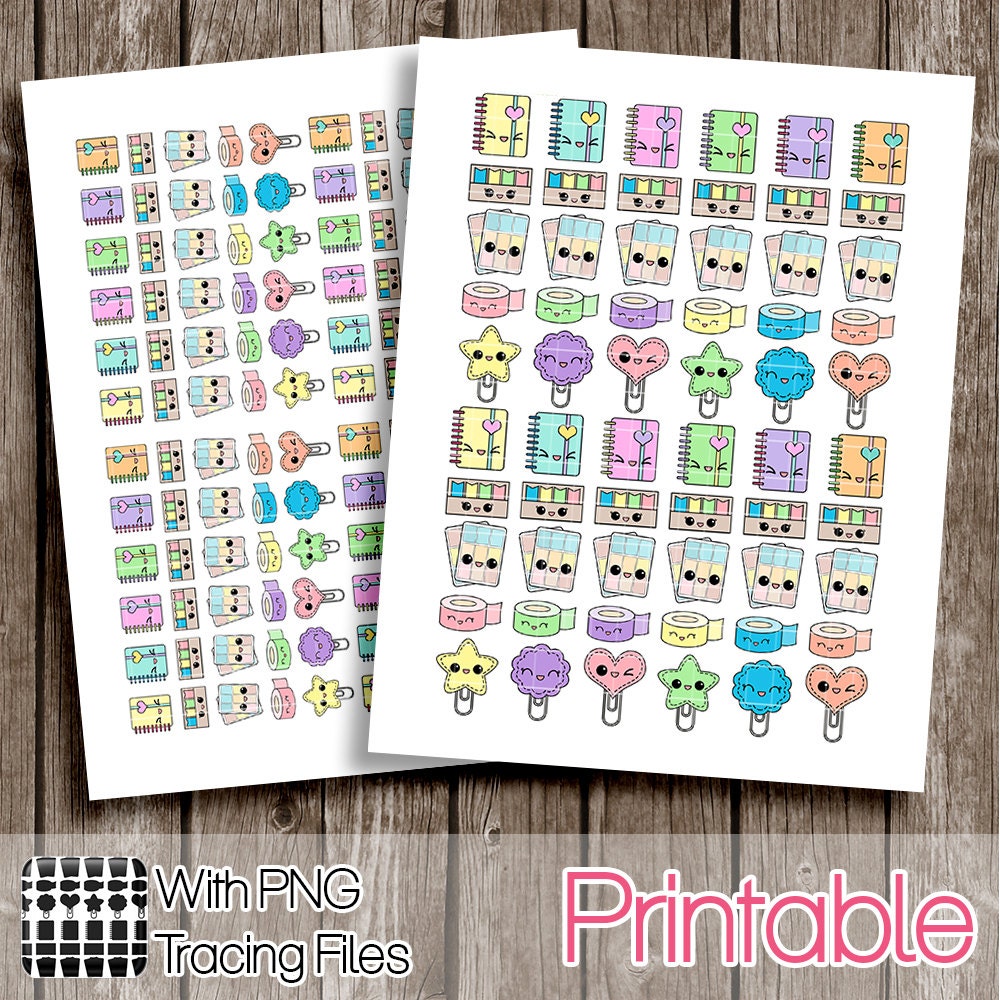 Kawaii Planner Supplies Printable Planner Stickers Kawaii 4562