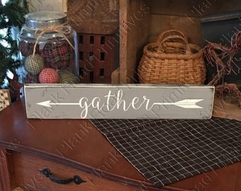 STENCIL, Gather Arrow Stencil, 18"x4", reusable stencils, plastic stencils, mylar stencils, country stencils, NOT A SIGN.