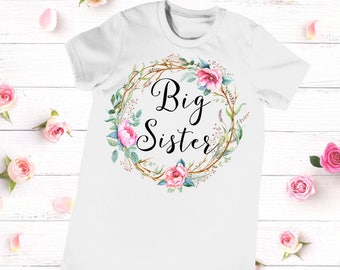 Big Sister Shirt, Big Sister Announcement, Big Sister Little Sister Outfit, Big Sister Top, Big Sister Little Set