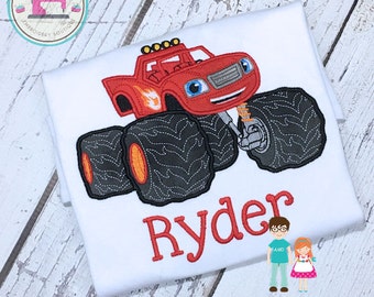 Blaze Shirt, Monster Machine Shirt, Blaze And The Monster Machines, Blaze Birthday Shirt, Boys Birthday Shirt, Monster Truck Birthday, Blaze