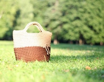 Rope bag, Crochet grocery tote, Diaper bag, Crochet handbag, Crochet shopping bag, Market basket, Beach tote, Summer bag, Beach bag, tote
