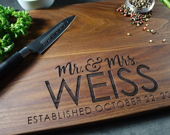 Personalized cutting board 60, Engraved cutting board,Personalized wedding gift,wedding gift for couples, housewarming gift, engagement gift