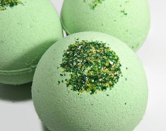 Scented Bath Fizzy - Bath Bombs for Men - Green Bath Bomb - Foaming Bath Bomb - Handmade Bath Bomb - Jumbo Bath Bomb - Homemade Bath Bombs