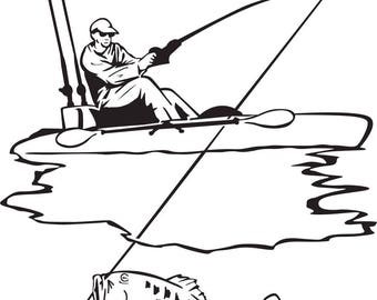 Free Free 152 Kayak Fishing Svg SVG PNG EPS DXF File