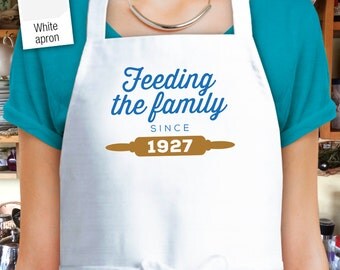 90th Birthday, 1927 Birthday, 90th Birthday Gift, 1927 Birthday Gift, Custom Apron, Cooking Gift, 90th Birthday Present, 90 Years Old!