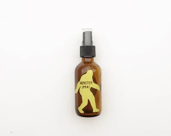 Monster Spray Label for Essential Oils Mixtures