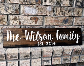 Personalized Family Name Sign | Family Established Sign | Name Sign | Established Name Sign | Custom Name sign | personalized wedding gifts