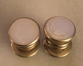 Vintage Men's snap mother of pearl cuff links