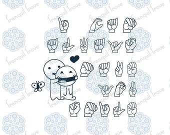 SVG & DXF design - ASL I can always make you smile t-shirt cut file for die cut machines (Cricut \ Silhouette)
