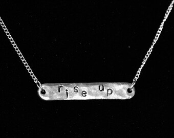 Rise Up Necklace Inspired by Hamilton Musical Broadway Alexander Hamilton